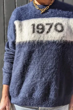 1970 Navy Mohair Knit