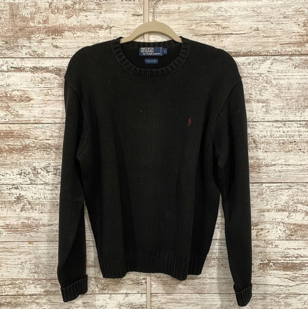 BLACK 100% COTTON SWEATER $228