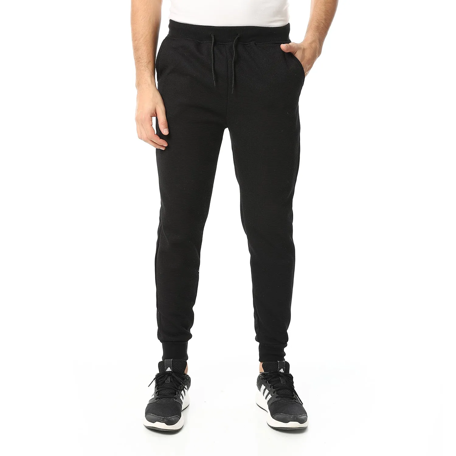 Elastic Knitted Comfy Pants - Red Circle